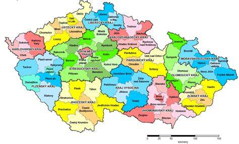 Mapa okresu Nové Zámky s vyznačenými obcami