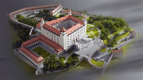 Vizualizácia podzemnej garáže Bratislavského hradu