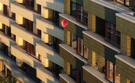 Fasáda projektu ZigZag Haus v Prahe