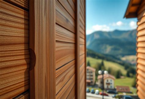 Detail dreveného obkladu a zelene na balkóne 25 Verde