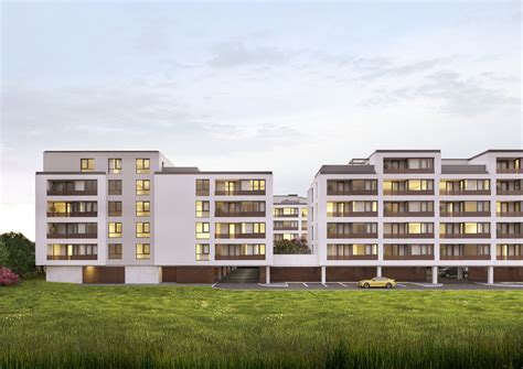 Vizualizácia exteriéru bytového domu v projekte Nové Mlynárce