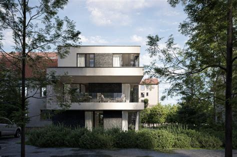 Moderná architektúra bytového domu v Košiciach