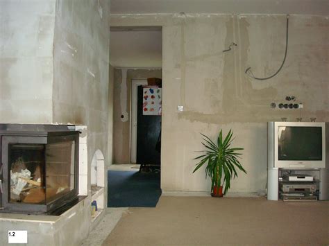 Interiér rodinného domu vo fáze pred dokončením