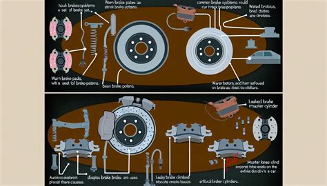 Ilustrácia brzdového systému automobilu