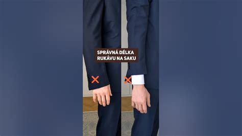 Detailné zobrazenie manžety košele presahujúcej rukáv saka