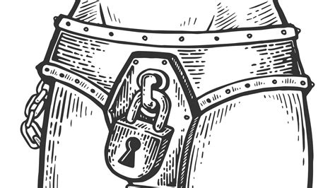 Ilustrácia znázorňujúca pás cudnosti