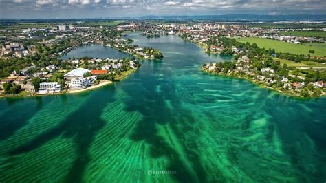 Panoramatický výhľad na mesto Senec z výšky