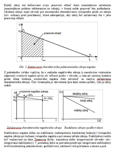 Porovnanie zaťažovacej charakteristiky tvrdého a mäkkého zdroja