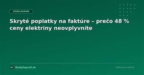 Schematický diagram zobrazujúci ako sú koncesionárske poplatky spojené s odberom elektriny.