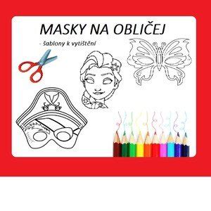 Ilustrácia masky, symbolizujúca pretvárku