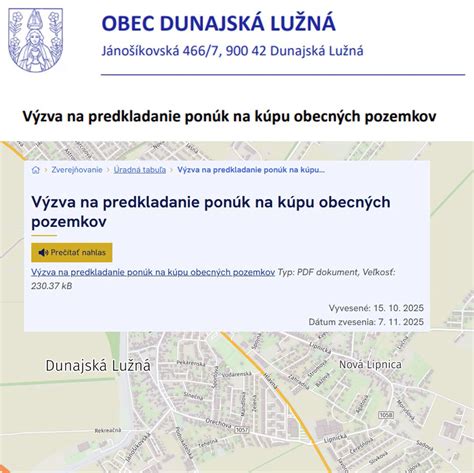Ilustrácia pozemkov
