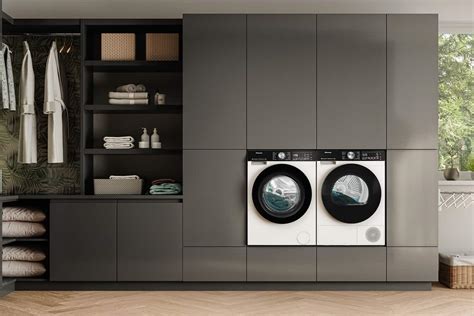 Diagram zobrazujúci rôzne možnosti umiestnenia práčky a sušičky