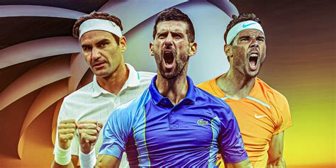 Roger Federer, Rafael Nadal a Novak Djokovič