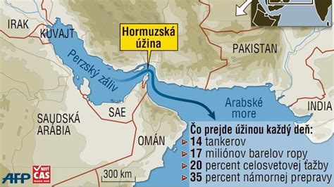 Mapa Hormuzského prielivu