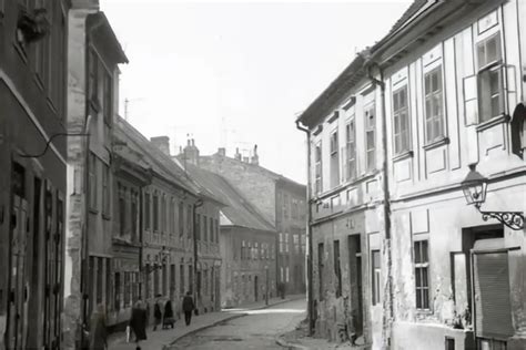 Historická panoráma Panenskej ulice v Bratislave