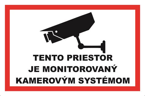 Značka označujúca monitorovaný priestor