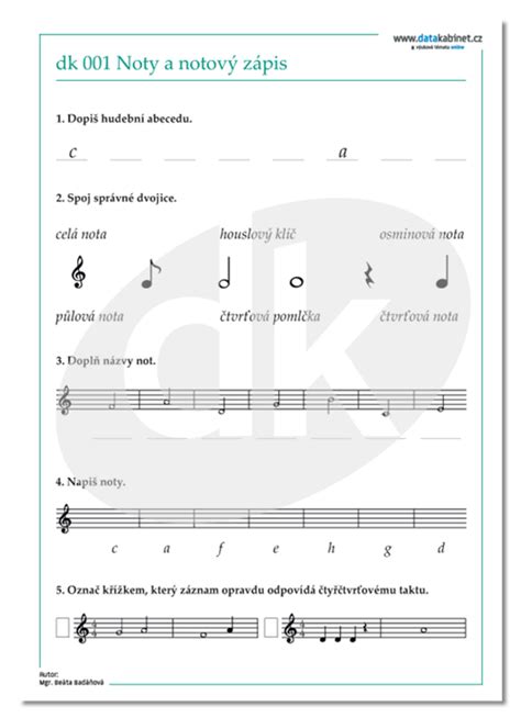 Notový zápis opernej árie