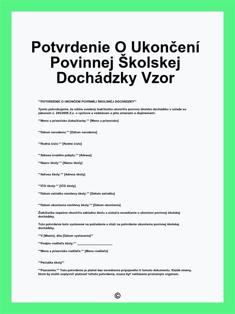 Infografika zobrazujúca časovú os povinnej školskej dochádzky