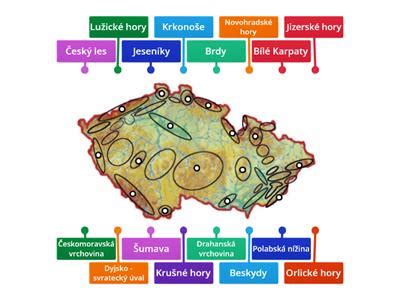 Mapa s vyznačenými poľovníckymi jednotkami a terénnymi detailmi