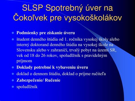 Zabezpečenie úveru záložným právom