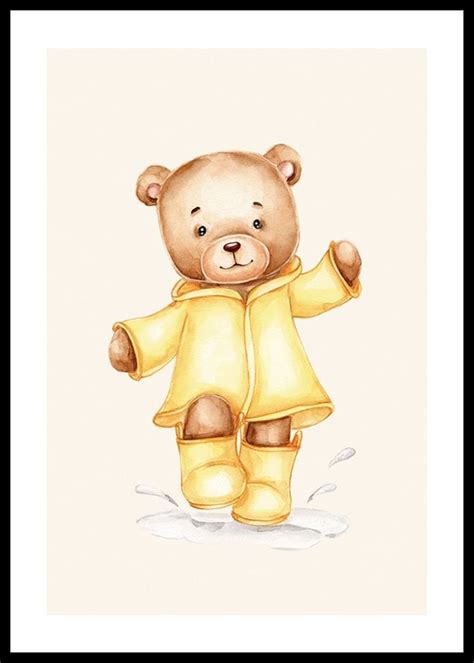 Ilustrácia medvedíka obyčajného s detailom predných nôh