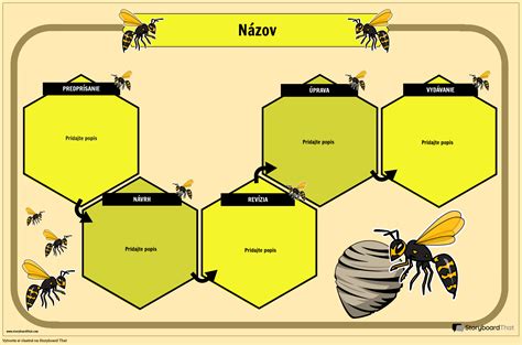 Ilustrácia včelieho úľa s produktami