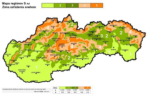 Mapa s vyznačenými stupňami lavínového nebezpečenstva