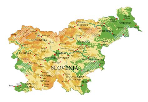 Mapa volebných obvodov Slovinska