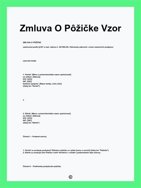 Porovnávacia tabuľka zmluvy o pôžičke a zmluvy o úvere