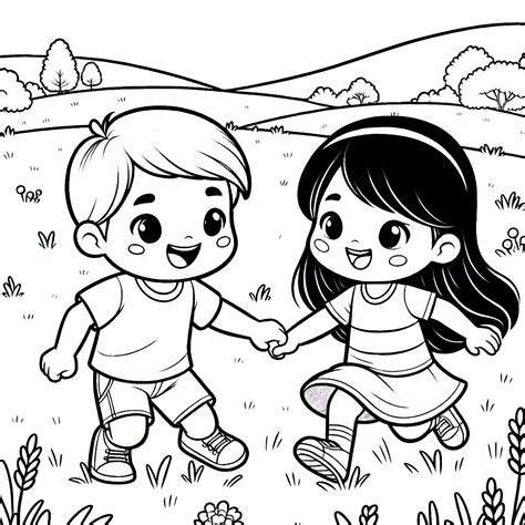 Dve deti sa hrajú v kostole.