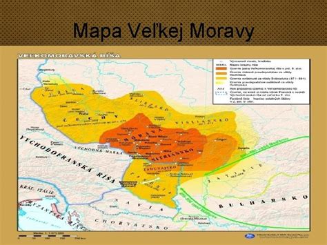 Mapa ranostredovekej Európy s vyznačením Veľkej Moravy