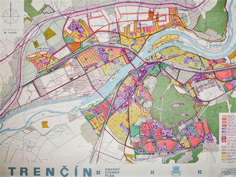 Mapa Trenčína s vyznačenou ulicou Beckovská a jej okolím