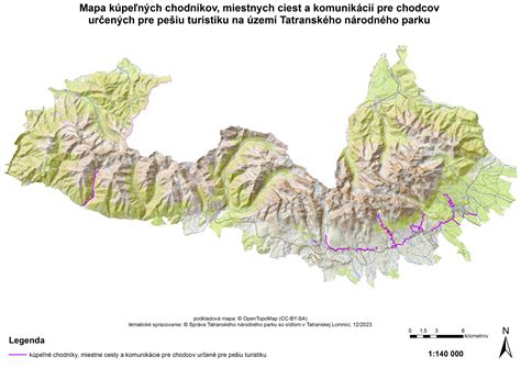 Mapa s vyznačenými trasami pre pešiu turistiku