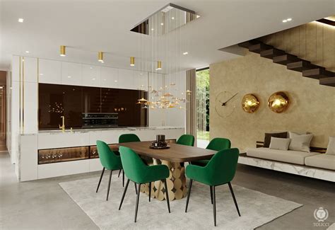 Moderný interiér luxusného domu s bazénom