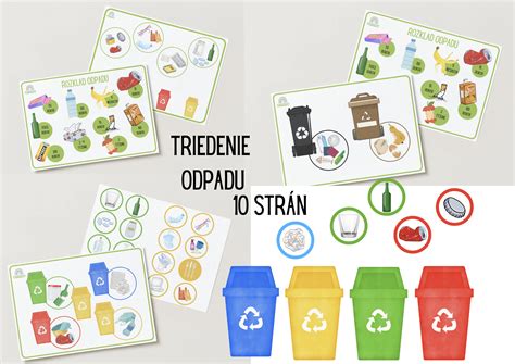 Ilustrácia triedenia odpadu v škole