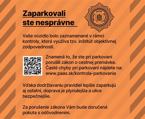 Ilustrácia upozornenia na pokutu