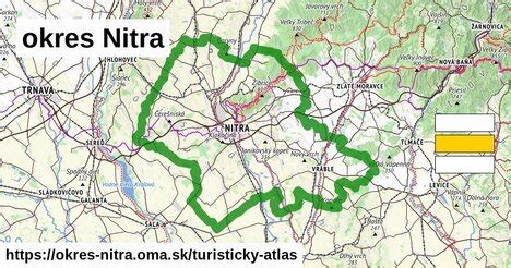 Mapa okresu Nitra