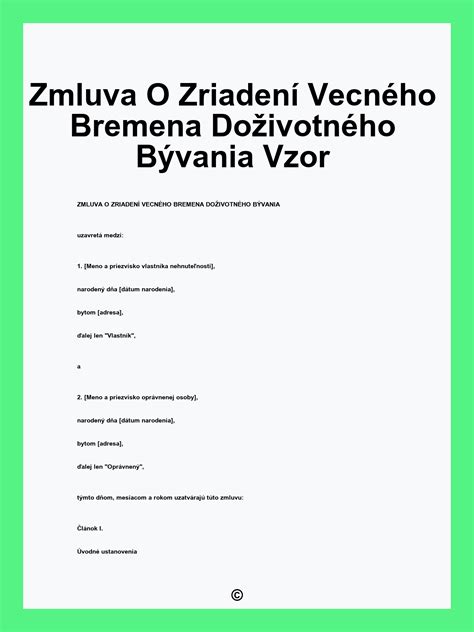Diagram znázorňujúci vzťah medzi vlastníkom a oprávneným z vecného bremena