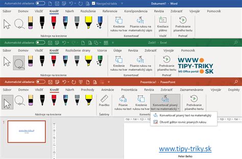 Návod na kreslenie tabuľky vo Worde pomocou ceruzky