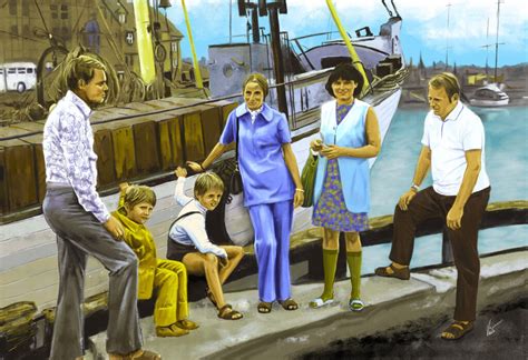 Symbolický obraz rodiny a neba