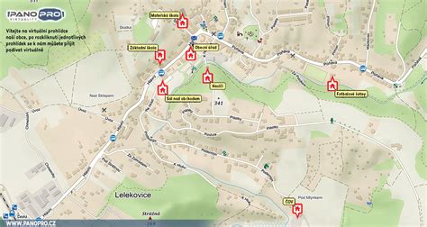 mapa Levíc s vyznačenou Pereckou ulicou