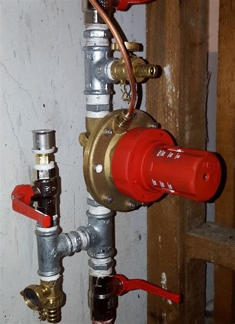 Schéma tlaku vo vykurovacej sústave