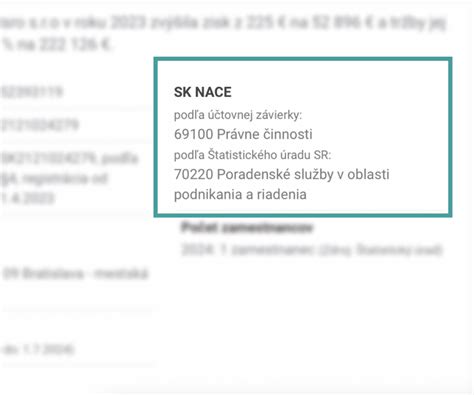 Štruktúra kódu SK NACE