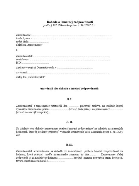 Grafické znázornenie predpokladov hmotnej zodpovednosti