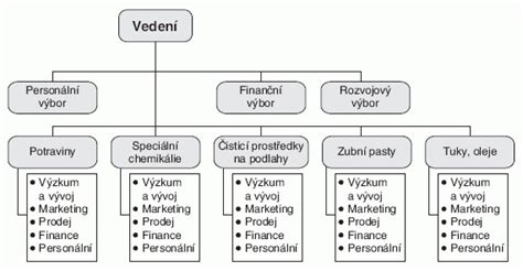 Ilustrácia hierarchie v podniku