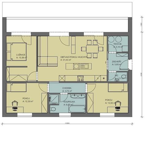 Ilustrácia rodinného domu s viacerými generáciami