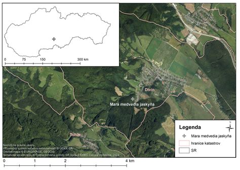 Mapa znázorňujúca geodetické merania