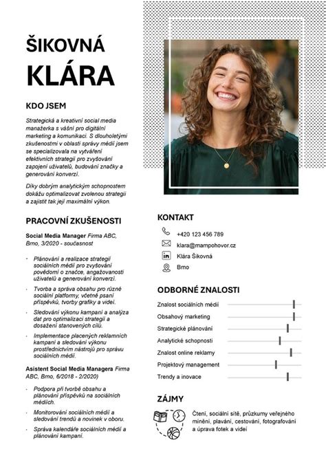 Ilustrácia s tipmi na formátovanie životopisu