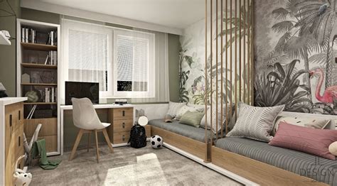 Detská izba s hračkami a posteľou