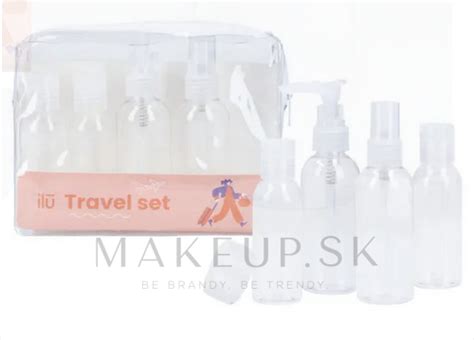 Ilustrácia cestovných nádobiek na kozmetiku